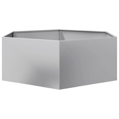 Fioriera da Giardino Esagono 138x120x45 cm in Acciaio Zincato | homemem39