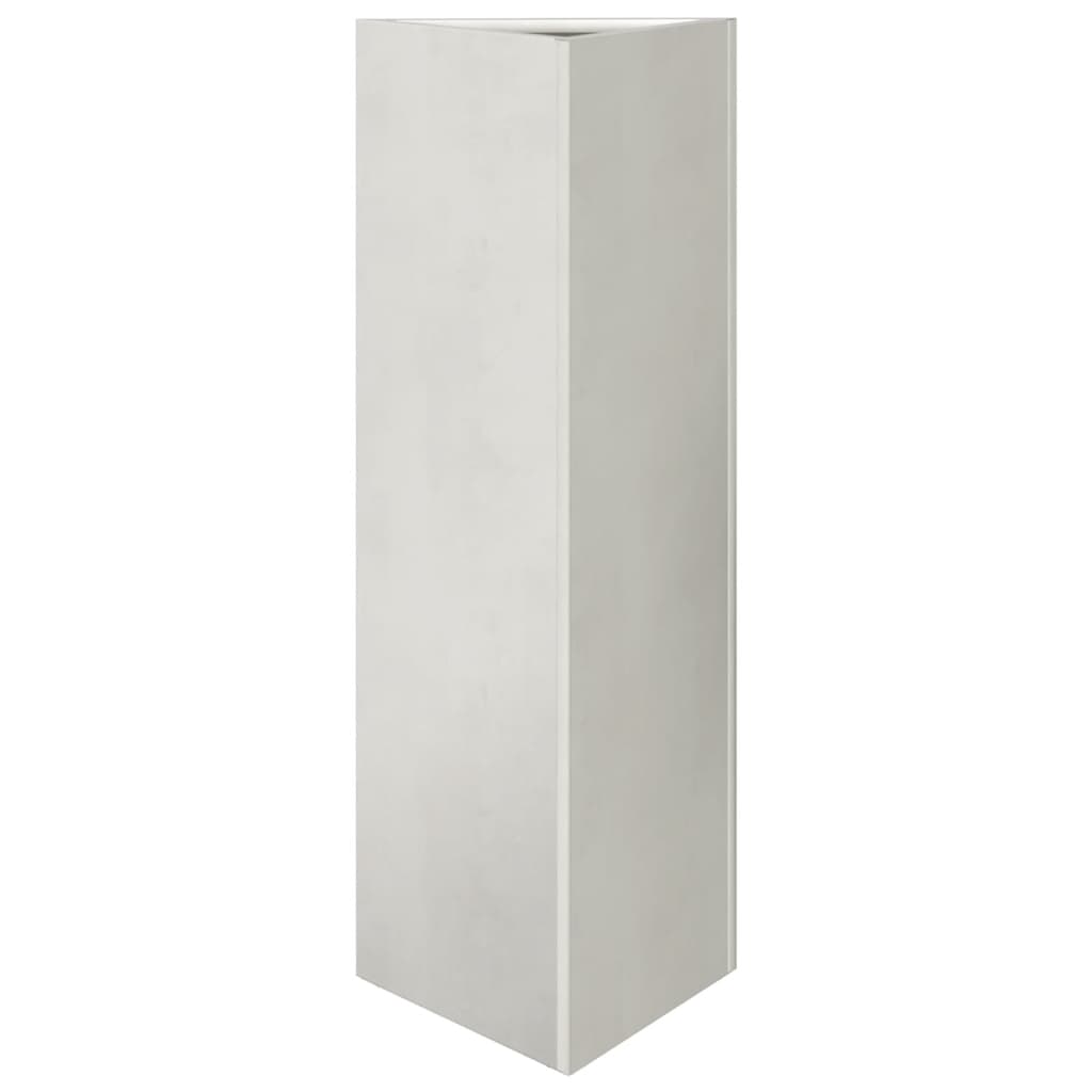 Fioriere da Giardino 2 pz Triangolari 35x35x75 cm Acciaio Inox - homemem39