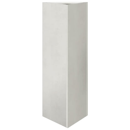 Fioriere da Giardino 2 pz Triangolari 35x35x75 cm Acciaio Inox - homemem39