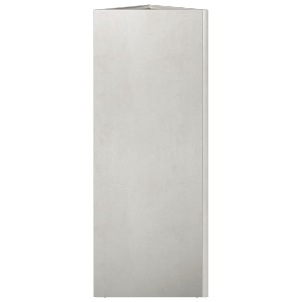 Fioriere da Giardino 2 pz Triangolari 35x35x75 cm Acciaio Inox - homemem39