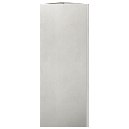 Fioriere da Giardino 2 pz Triangolari 35x35x75 cm Acciaio Inox - homemem39