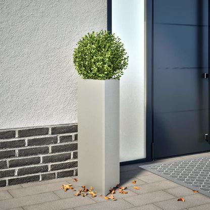 Fioriere da Giardino 2 pz Triangolari 35x35x75 cm Acciaio Inox - homemem39