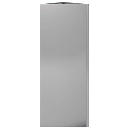 Fioriera da Giardino Triangolare 30x26x75 cm in Acciaio Zincato - homemem39