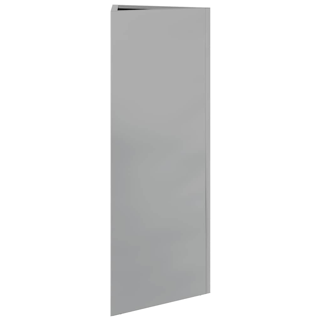 Fioriere 2 pz Triangolari 30x26x75 cm in Acciaio Zincato | homemem39