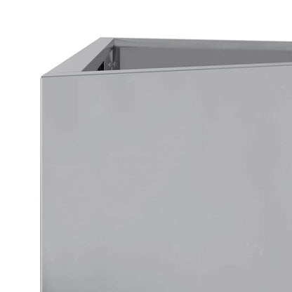 Fioriere 2 pz Triangolari in Acciaio Zincato
