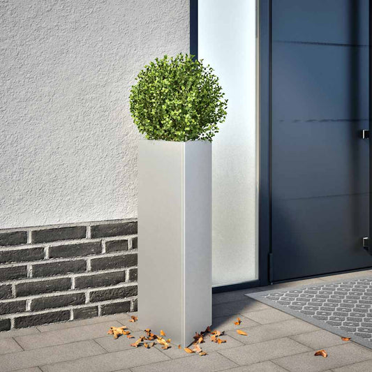 Fioriere 2 pz Triangolari 30x26x75 cm in Acciaio Zincato | homemem39