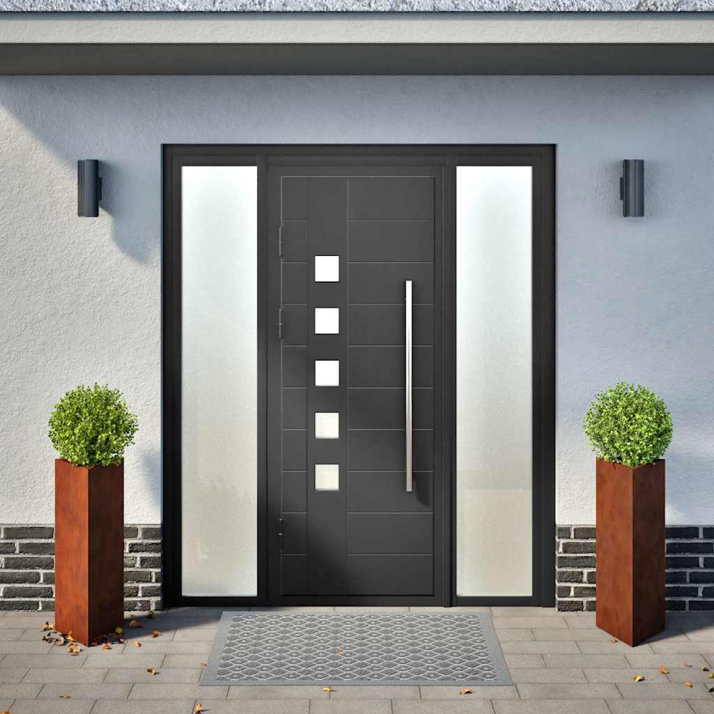 Fioriere da Giardino 2 pz Triangolari Acciaio Corten