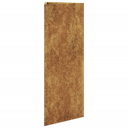 Fioriere da Giardino 2 pz Triangolari 30x26x75cm Acciaio Corten