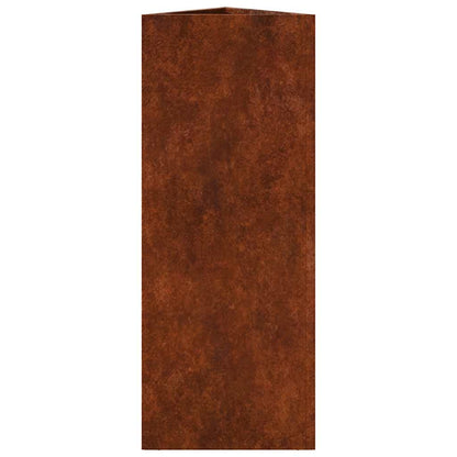 Fioriere da Giardino 2 pz Triangolari Acciaio Corten