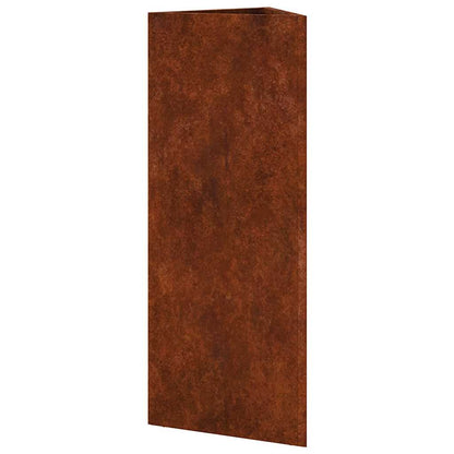 Fioriere da Giardino 2 pz Triangolari Acciaio Corten