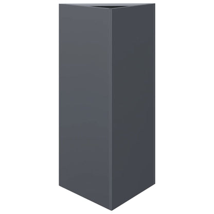 Fioriera Antracite Triangolare 40x34,5x70 cm in Acciaio