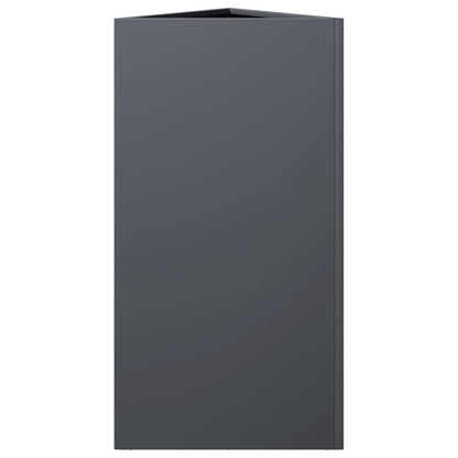 Fioriera Antracite Triangolare 40x34,5x70 cm in Acciaio