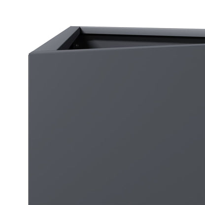 Fioriera Antracite Triangolare 40x34,5x70 cm in Acciaio