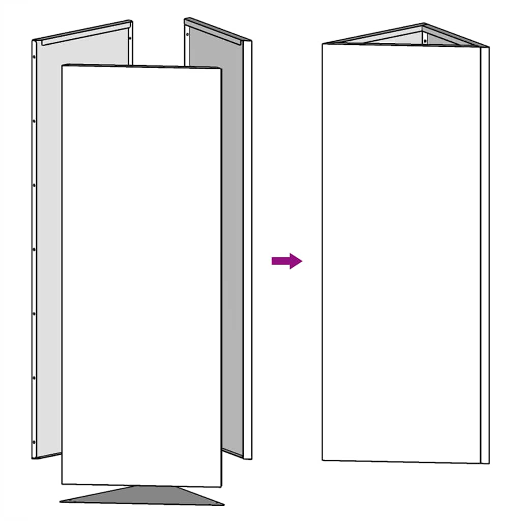 Fioriere da Giardino 2 pz Triangolari 40x34,5x75 cm Acciaio Inox | homemem39