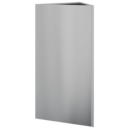 Fioriere 2 pz Triangolari 40x40x75 cm in Acciaio Zincato - homemem39