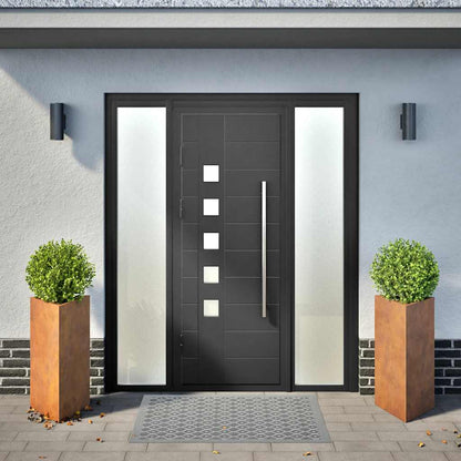 Fioriere da Giardino 2 pz Triangolari 40x40x75cm Acciaio Corten - homemem39