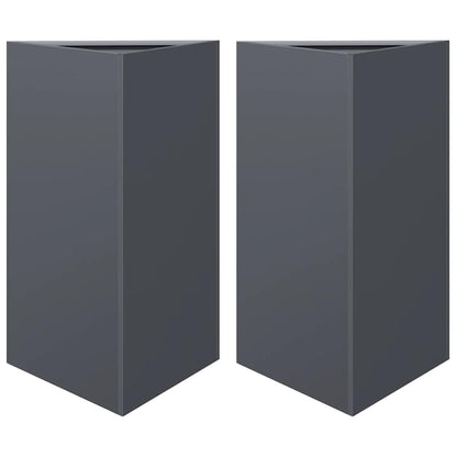 Fioriere 2 pz Triangolari in Acciaio