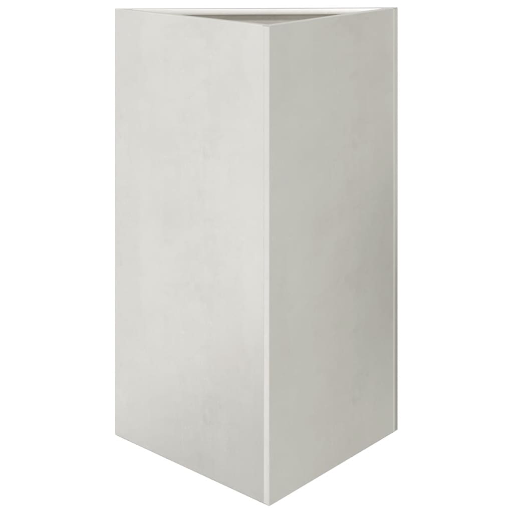 Fioriera da Giardino Triangolare 50x43x75 cm in Acciaio Inox | homemem39