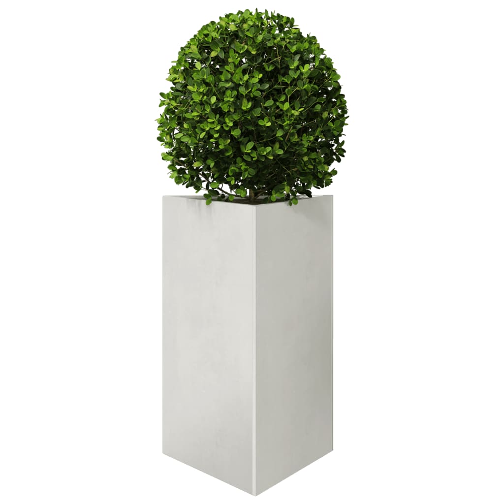 Fioriera da Giardino Triangolare 50x43x75 cm in Acciaio Inox | homemem39