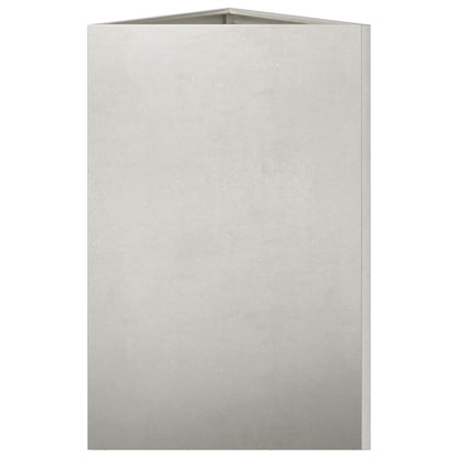 Fioriera da Giardino Triangolare 50x43x75 cm in Acciaio Inox | homemem39