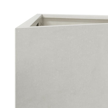 Fioriera da Giardino Triangolare 50x43x75 cm in Acciaio Inox | homemem39