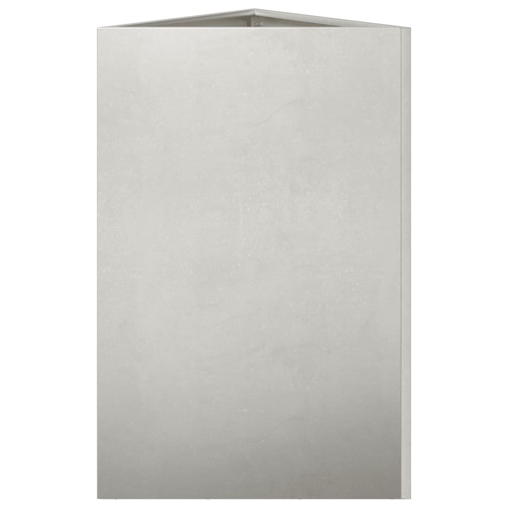 Fioriere da Giardino 2 pz Triangolari 50x43x75 cm Acciaio Inox | homemem39