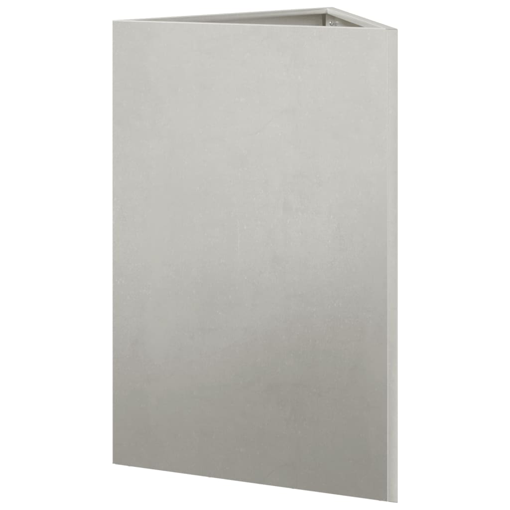Fioriere da Giardino 2 pz Triangolari 50x43x75 cm Acciaio Inox | homemem39