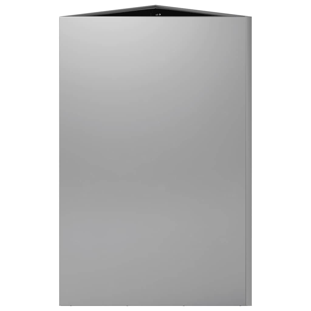 Fioriera da Giardino Triangolare 50x43x75 cm Acciaio Zincato - homemem39