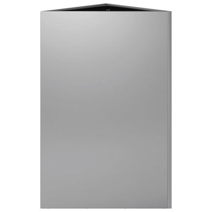 Fioriere 2 pz Triangolari 50x43x75 cm in Acciaio Zincato