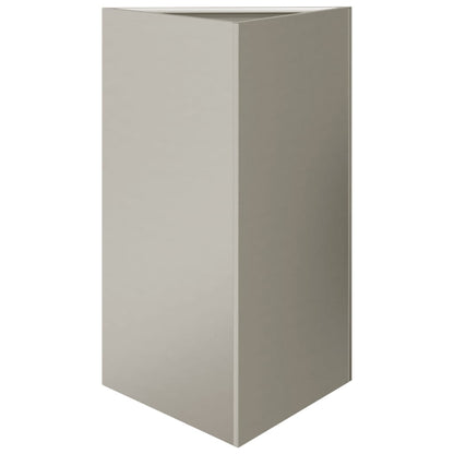 Fioriere da Giardino 2 pz Triangolari 50x43x75cm Acciaio Corten