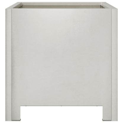 Fioriere da Giardino 2 pz 30x30x30 cm in Acciaio Inossidabile