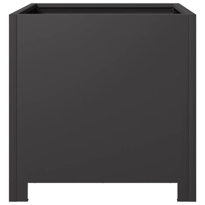 Fioriere da Giardino 2 pz Nere 40x40x40 cm in Acciaio - homemem39