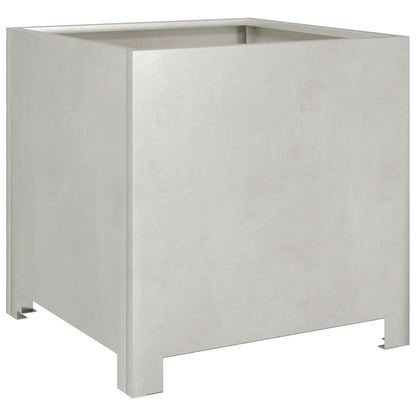 Fioriera da Giardino 40x40x40 cm in Acciaio Inox - homemem39