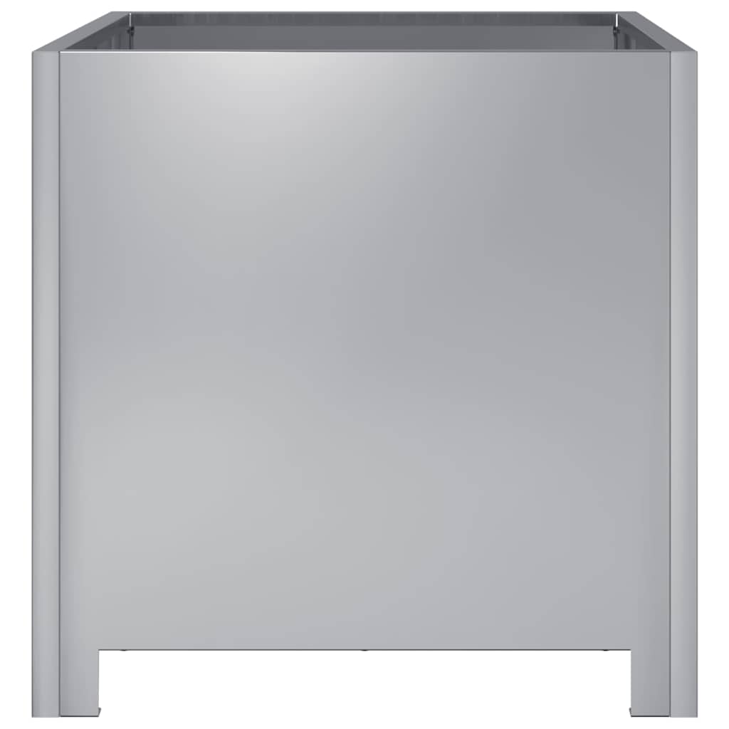 Fioriera da Giardino 40x40x40 cm in Acciaio Zincato