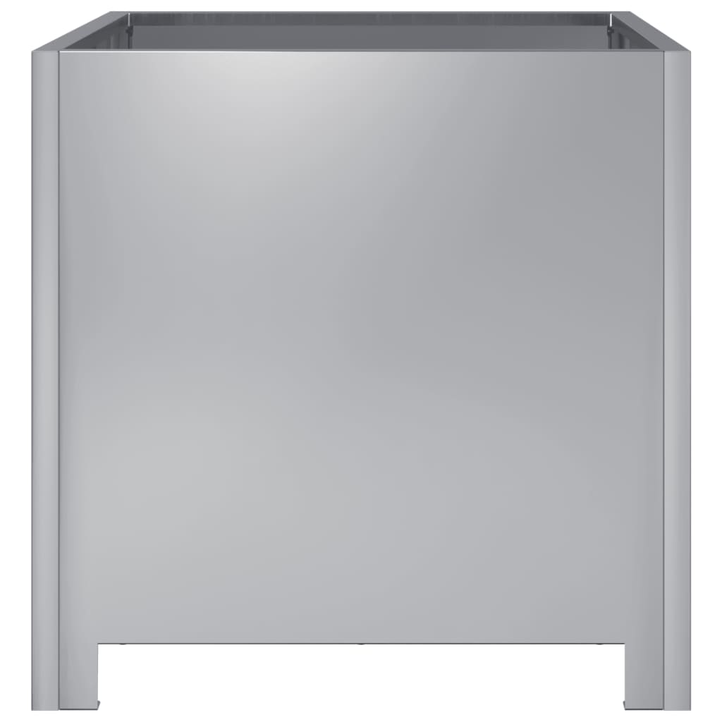 Fioriere da Giardino 2 pz 40x40x40 cm in Acciaio Zincato - homemem39