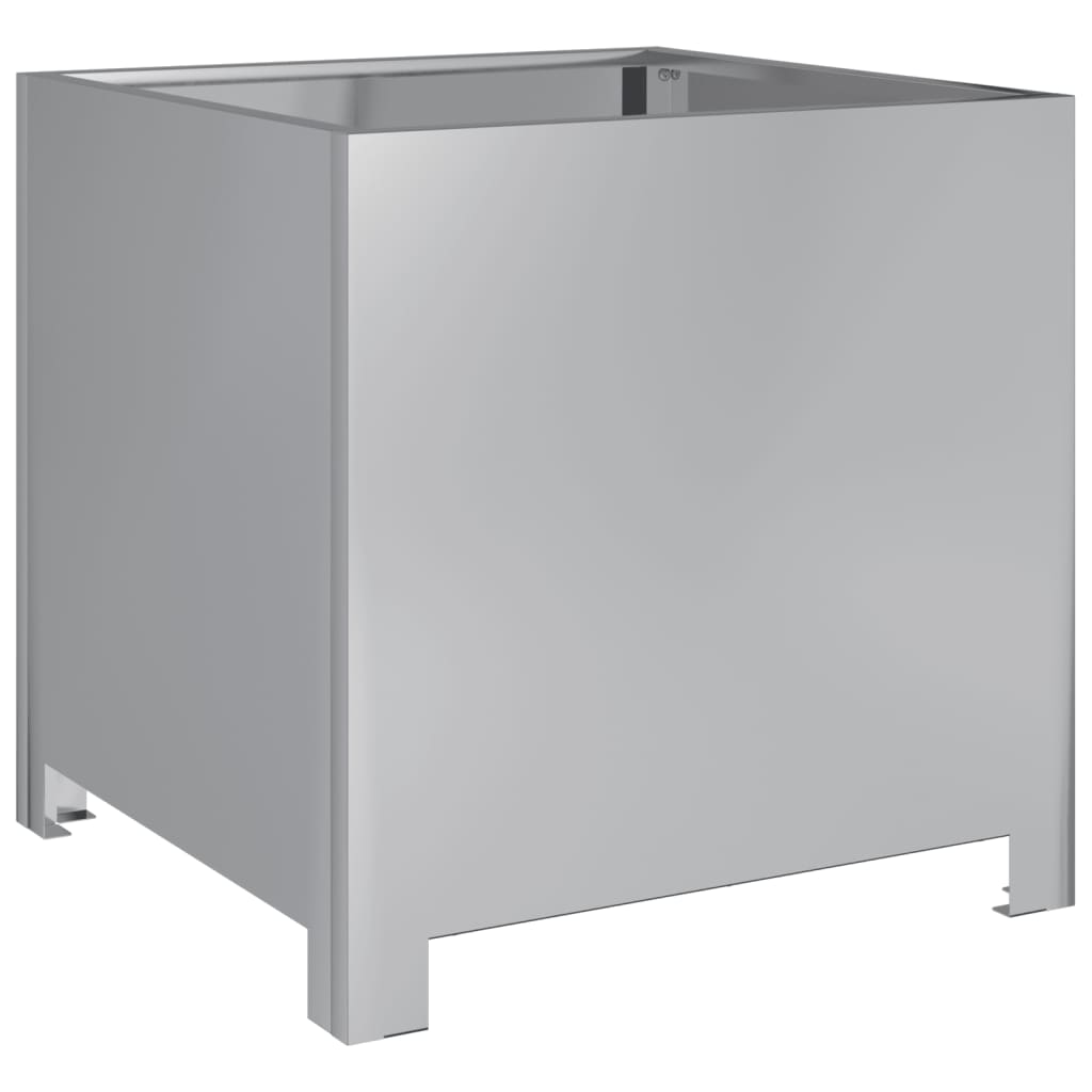 Fioriere da Giardino 2 pz 40x40x40 cm in Acciaio Zincato - homemem39