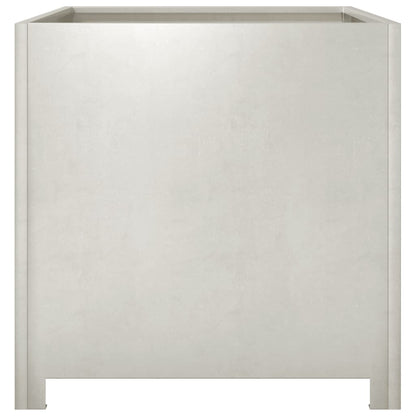 Fioriera da Giardino 50x50x50 cm in Acciaio Inox - homemem39