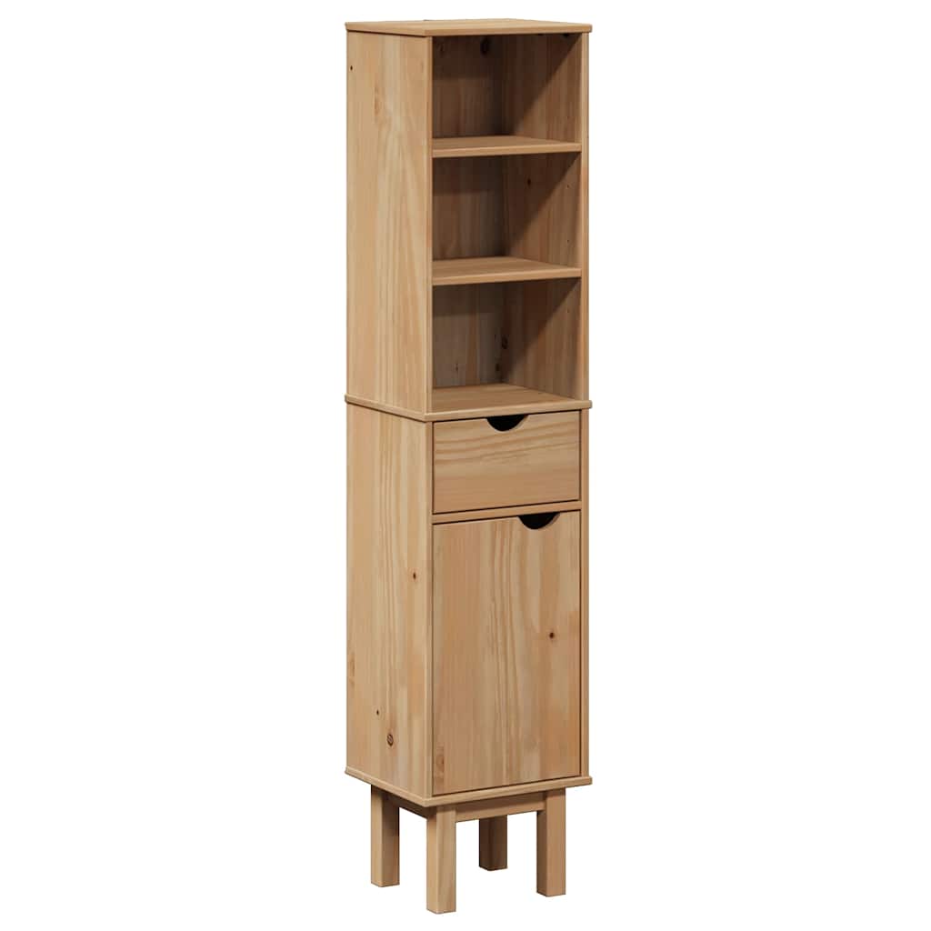 Mobile da Bagno OTTA 35x30x159 cm in Legno Massello di Pino | homemem39