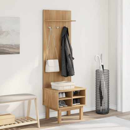 Mobile da Corridoio OTTA 50x40x160 cm in Legno Massello di Pino - homemem39