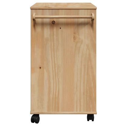 Carrello da Cucina OTTA 59x45x80 cm in Legno Massello di Pino