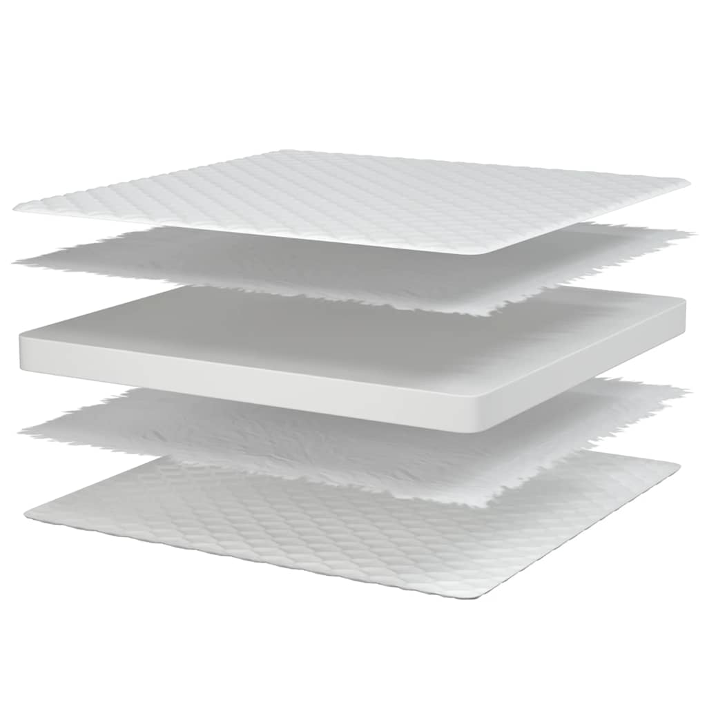 Materasso Viscoelastico Bianco 80x160x17 cm Morbido - homemem39