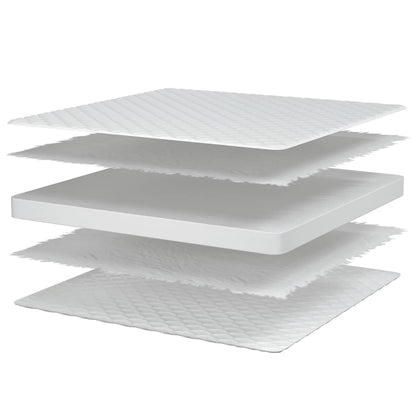 Materasso Viscoelastico Bianco 100x200x17 cm Morbido - homemem39