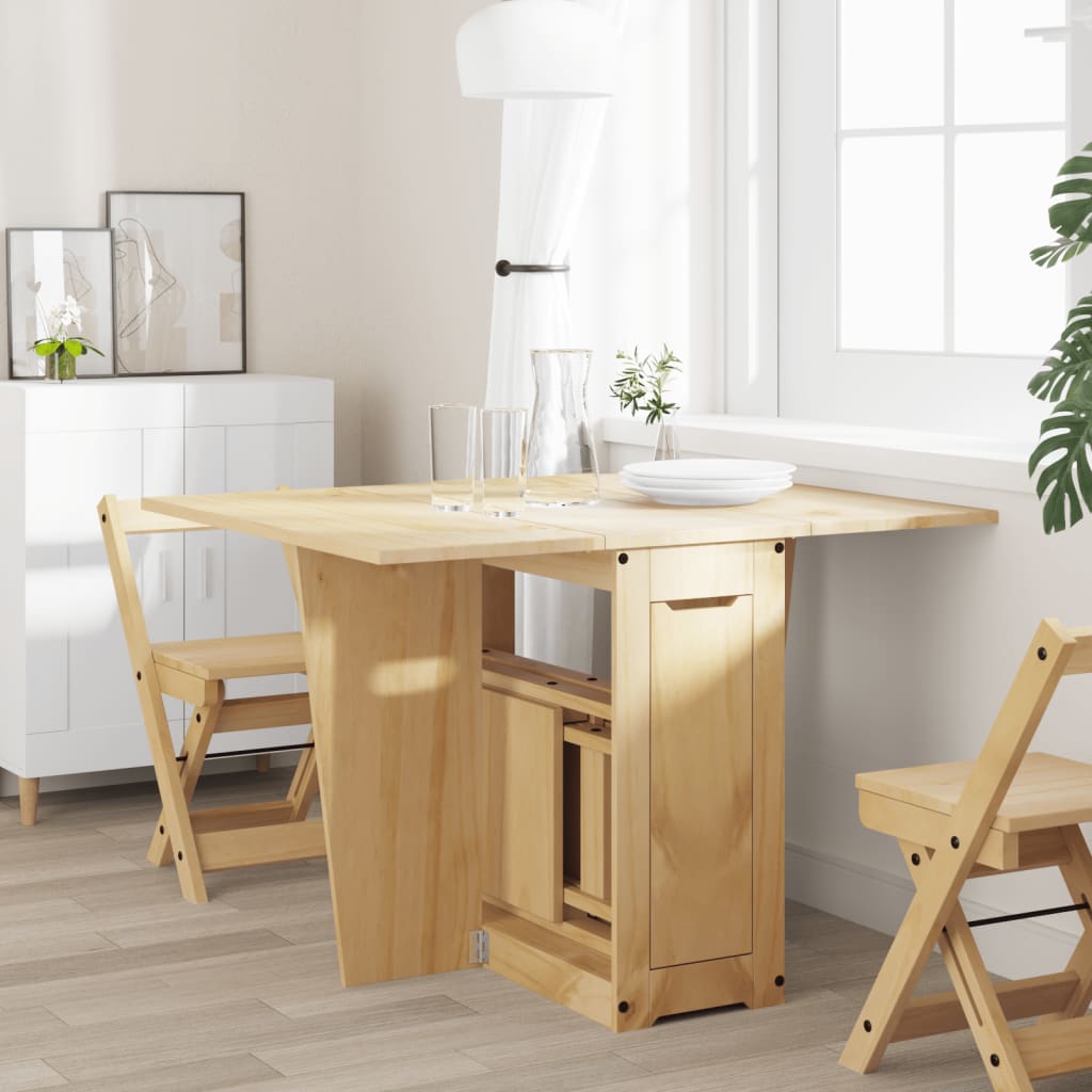 Tavolo da Pranzo Corona Marrone Cera in Legno di Pino | homemem39