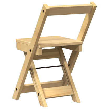 Sedie da Pranzo Pieghevoli 4 pz Corona Cera in Legno di Pino - homemem39