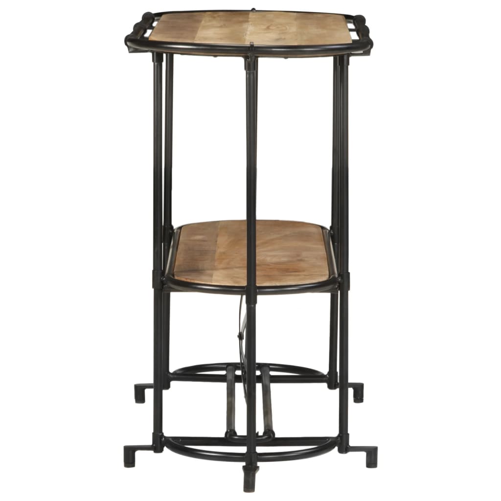 Tavolo Consolle 110x42x76 cm in Legno Massello Grezzo di Mango | homemem39