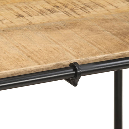 Tavolo Consolle 110x42x76 cm in Legno Massello Grezzo di Mango | homemem39