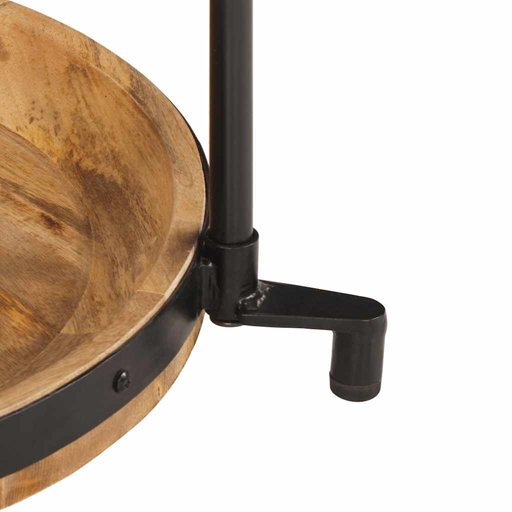 Tavolino da Salotto Ø55x60 cm in Legno Massello di Mango - homemem39