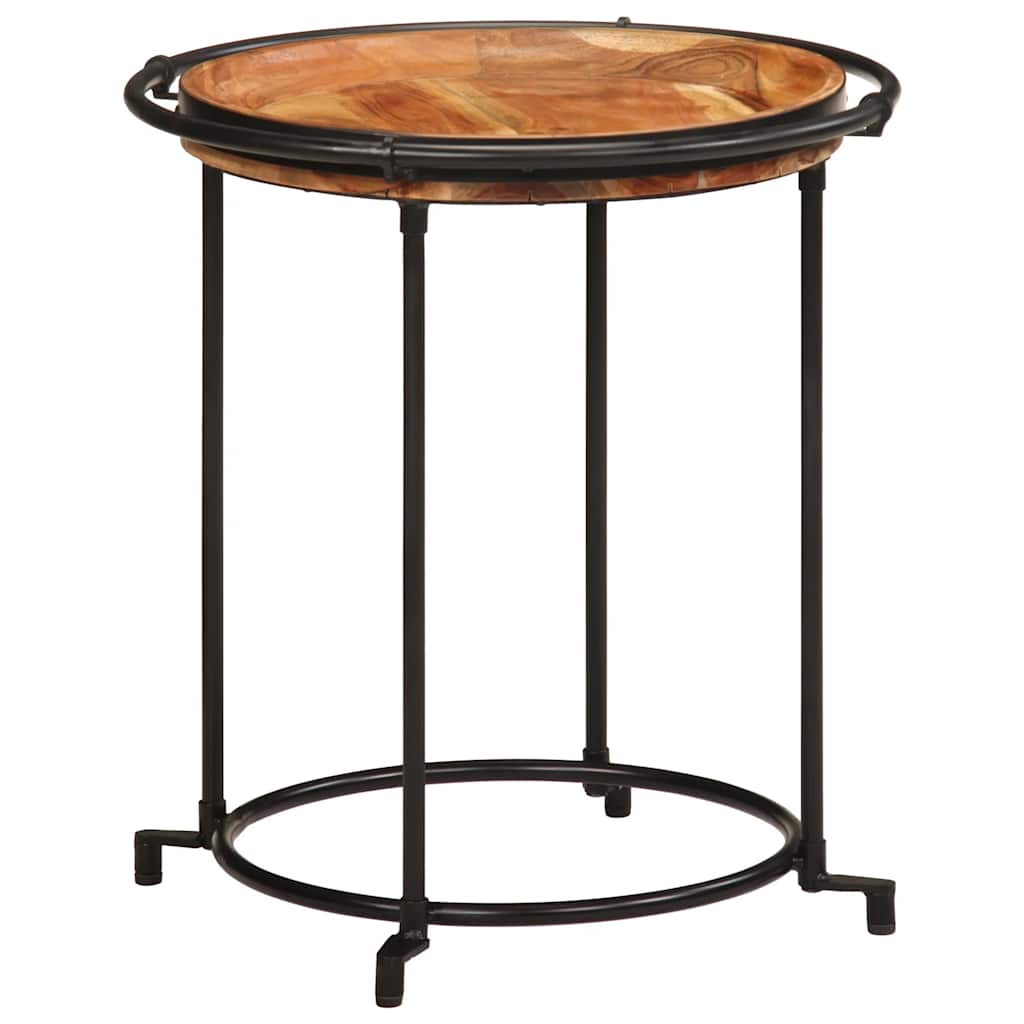 Set Tavolino 2 pz in Legno Massello di Acacia | homemem39