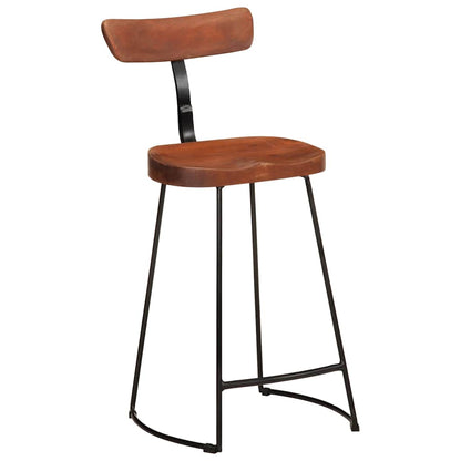 Sgabelli da Bar 2 pz 49x43x88 cm in Legno Massello di Mango