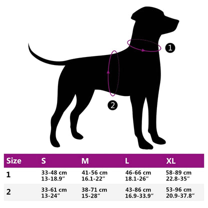 Pettorina per Cani con Strisce Riflettenti Regolabile Blu L | homemem39